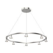 Kuzco Dune 33" LED Chandelier, Brushed Nickel - CH19933-BN-UNV