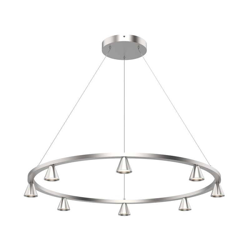 Kuzco Dune 33" LED Chandelier, Brushed Nickel - CH19933-BN-UNV