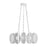 Kuzco Cortez 25" Wht Dimmable LED Chandelier, Antique Wht