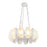 Kuzco Cortez 25" Wht Dimmable LED Chandelier, Antique Wht
