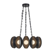 Kuzco Cortez 25" Blk Dim LED Chandelier, Urban Brz - CH305725UB