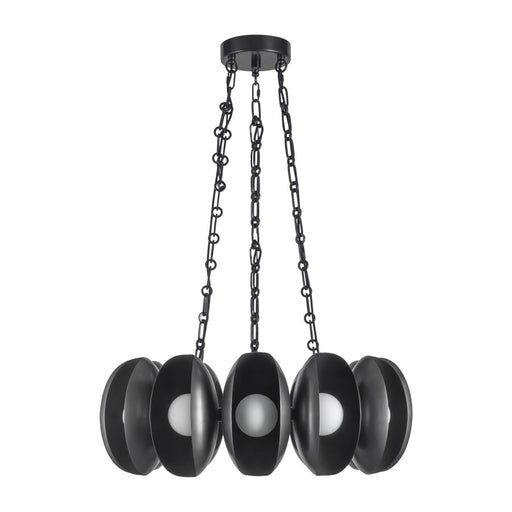 Kuzco Cortez 25" Black Dimmable LED Chandelier, Urban Bronze