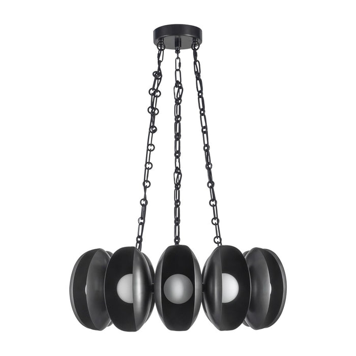 Kuzco Cortez 25" Black Dimmable LED Chandelier, Urban Bronze