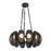 Kuzco Cortez 25" Black Dimmable LED Chandelier, Urban Bronze