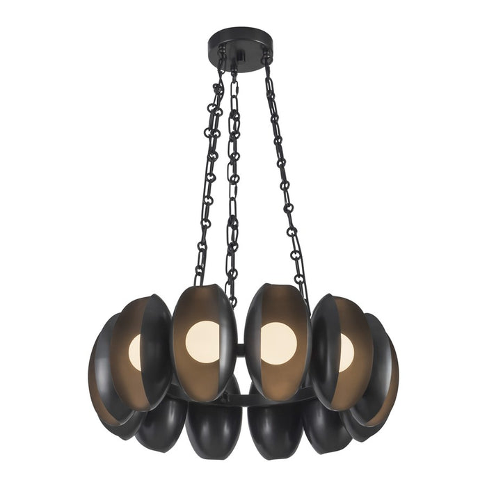 Kuzco Cortez 25" Black Dimmable LED Chandelier, Urban Bronze