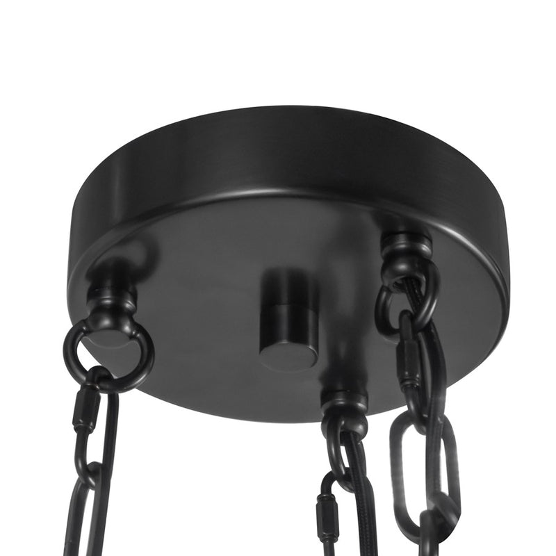 Kuzco Cortez 25" Black Dimmable LED Chandelier, Urban Bronze