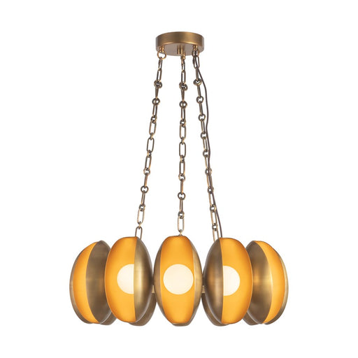 Kuzco Cortez 25" Brass Dim LED Chandelier, Vintage Brass - CH305725VB
