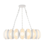 Kuzco Cortez 37" Wht Dim LED Chandelier, Antique Wht - CH305737AW