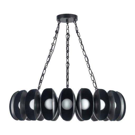 Kuzco Cortez 37" Black Dimmable LED Chandelier, Urban Bronze