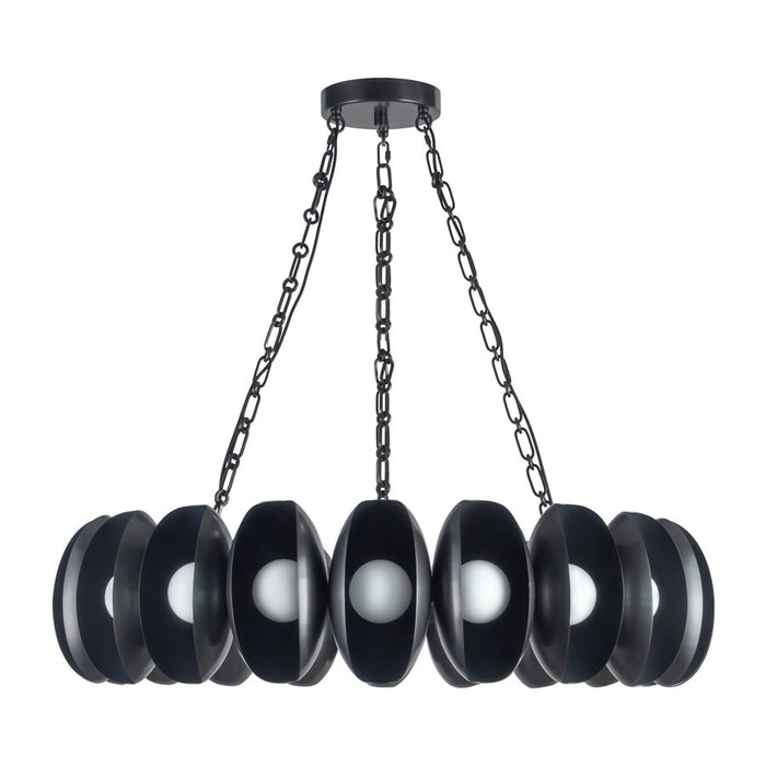 Kuzco Cortez 37" Black Dimmable LED Chandelier, Urban Bronze