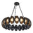 Kuzco Cortez 37" Black Dimmable LED Chandelier, Urban Bronze