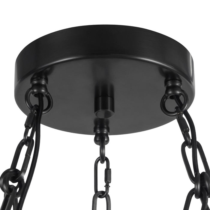 Kuzco Cortez 37" Black Dimmable LED Chandelier, Urban Bronze