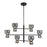 Kuzco Sutton 36" Blk Dim LED Chandelier, Urban Brz/Smoked Glass - CH310336UBSM