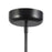 Kuzco Sutton 36" Black Dimmable LED Chandelier, Urban Bronze/Smoked Glass