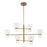 Kuzco Sutton 36" Brass Dim LED Chand, Vintage Brass/Clr Glass - CH310336VBCL