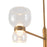 Kuzco Sutton 36" Brass Dimmable LED Chand, Vintage Brass/Clear Glass