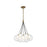 Kuzco Bolla 17" Chandelier, Brushed Gold/Clear Glass