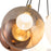 Kuzco Bolla 17" Gold Dimmable LED Chand, Brushed Gold/Mixed Glass