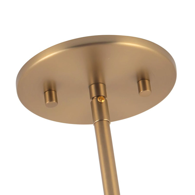 Kuzco Bolla 17" Gold Dimmable LED Chand, Brushed Gold/Mixed Glass