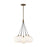 Kuzco Bolla 17" Chandelier, Brushed Gold/Opal Glass/Clear Glass - CH3117-BG-OP