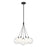 Kuzco Bolla 17" Chandelier, Black/Clear Glass - CH3117-BK