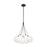 Kuzco Bolla 17" Chandelier, Black/Clear Glass