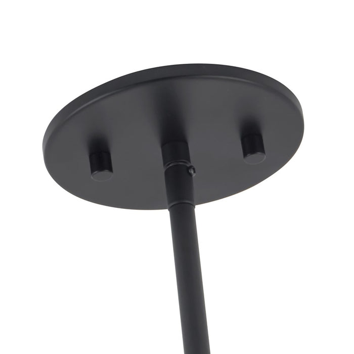 Kuzco Bolla 17" Black Dimmable LED Chandelier, Black/Mixed Glass