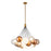 Kuzco Bolla 28" Gold Dimmable LED Chand, Brushed Gold/Mixed Glass