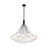 Kuzco Bolla 28" Chandelier, Black/Clear Glass