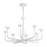 Kuzco Spade 30" Wht Dimmable LED Chandelier, Antique Wht