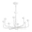 Kuzco Spade 30" Wht Dimmable LED Chandelier, Antique Wht