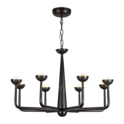 Kuzco Spade 30" Blk Dim LED Chandelier, Urban Brz - CH313830UB