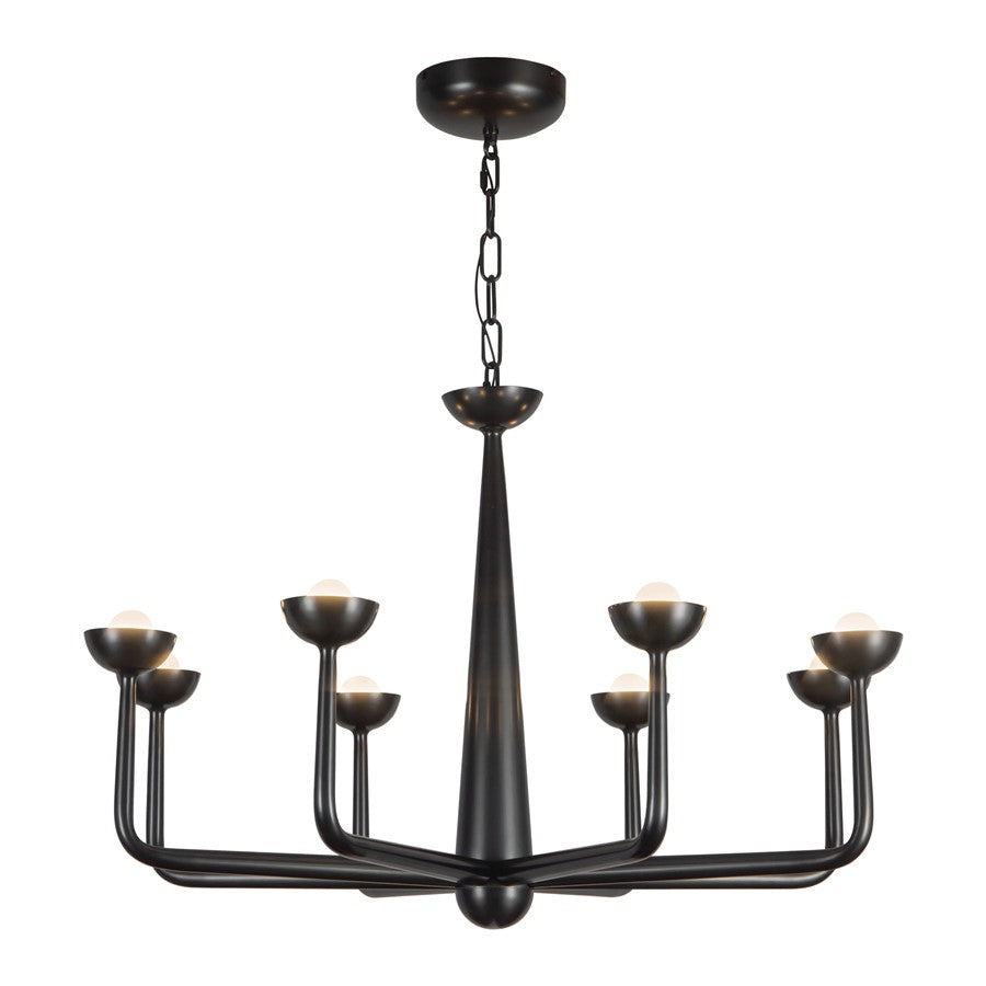 Kuzco Spade 30" Blk Dim LED Chandelier, Urban Brz - CH313830UB
