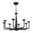 Kuzco Spade 30" Black Dimmable LED Chandelier, Urban Bronze