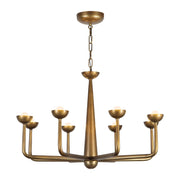 Kuzco Spade 30" Brass Dim LED Chandelier, Vintage Brass - CH313830VB