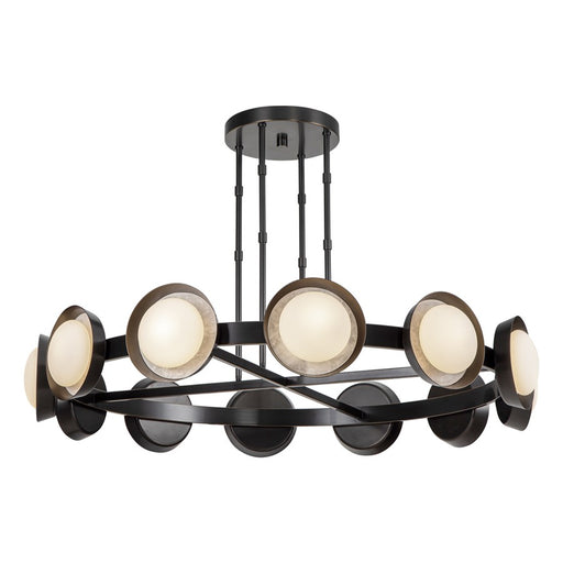 Kuzco Alonso 50" LED Chandelier, Urban Bronze/Steel Shade - CH320050UB-UNV