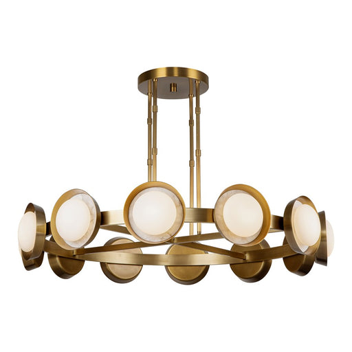Kuzco Alonso 50" LED Chandelier, Vintage Brass/Steel Shade - CH320050VB-UNV