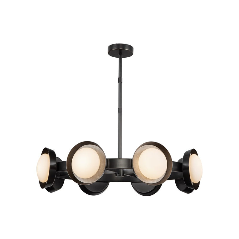 Kuzco Alonso 37" LED Chandelier, Urban Bronze/Steel Shade - CH320837UB-UNV