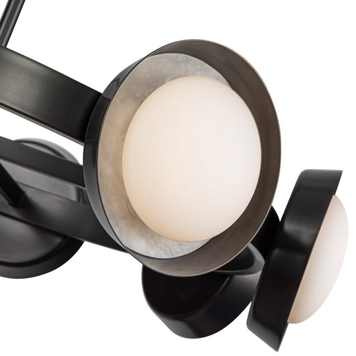 Kuzco Alonso 37" LED Chandelier, Urban Bronze/Steel Shade