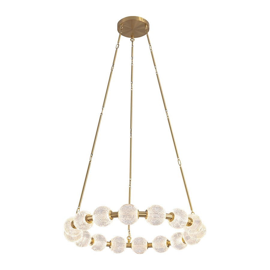 Alora Marni 32" Chandelier, Natural Brass - CH321032NB-UNV-010