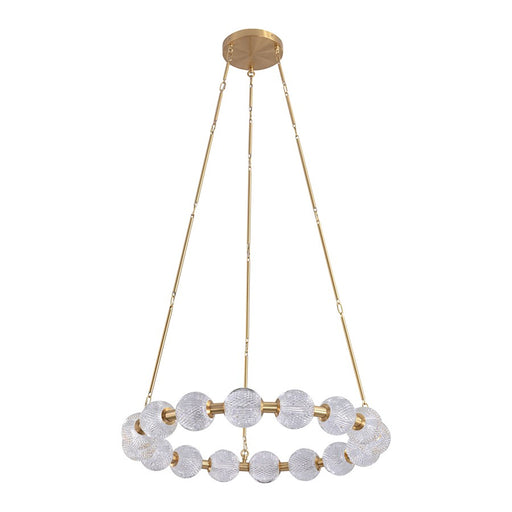 Alora Marni 32" Chandelier, Natural Brass