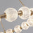 Alora Marni 41" Chandelier, Natural Brass