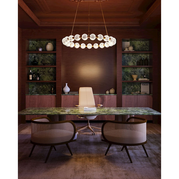 Alora Marni 41" Chandelier, Natural Brass