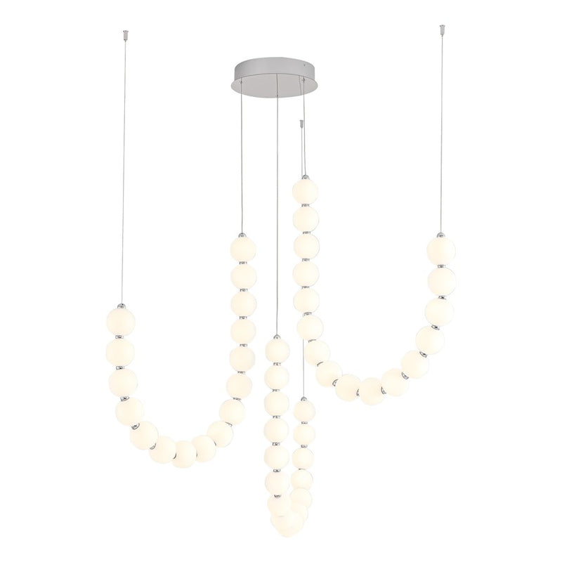 Kuzco Akoya 48 Lt Slvr Dim LED Chandelier, Chrome - CH321803CH
