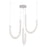 Kuzco Akoya 48 Lt Silver Dimmable LED Chandelier, Chrome