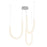 Kuzco Akoya 48 Lt Silver Dimmable LED Chandelier, Chrome