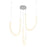 Kuzco Akoya 48 Lt Silver Dimmable LED Chandelier, Chrome