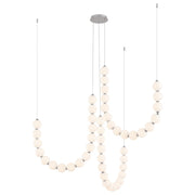 Kuzco Akoya 48 Lt Slvr Dim LED Chandelier w/ Remote Drv, Chrome - CH321803CH-RT