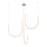 Kuzco Akoya 48 Lt Silver Dimmable LED Chandelier w/ Remote Drv, Chrome