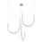 Kuzco Akoya 48 Lt Silver Dimmable LED Chandelier w/ Remote Drv, Chrome